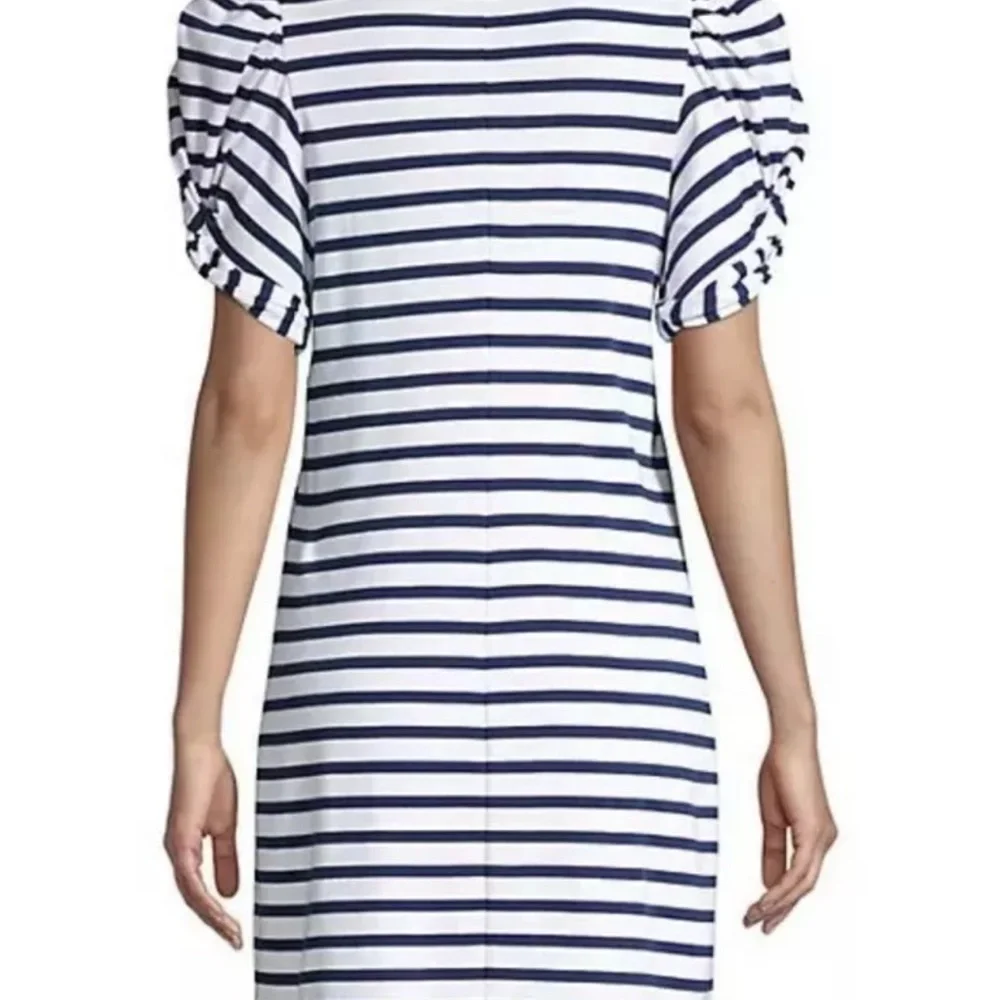 NWT XS LILLY PULITZER Anabella Dress High Tide Navy Perfect Stripe - Picture 8 of 12